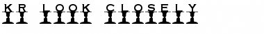 Download KR Look Closely Regular Font Title Preview