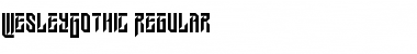 Download Wesley Gothic Regular Font Title Preview