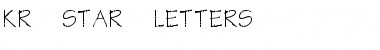 Download KR Star Letters Regular Font Title Preview