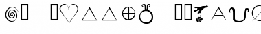 Download KR Wiccan Symbols Regular Font Title Preview