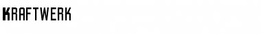 Download Kraftwerk Regular Font Title Preview