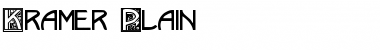 Download Kramer Plain Font Title Preview