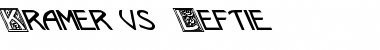 Download Kramer vs. Leftie Regular Font Title Preview