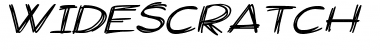 Download Widescratch Italic Font Title Preview