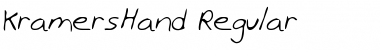 Download KramersHand Regular Font Title Preview