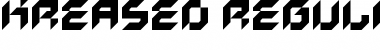 Download Kreased Regular Font Title Preview