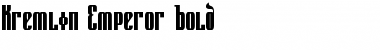 Download Kremlin Emperor Bold Font Title Preview