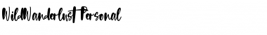 Download Wild Wanderlust Personal Font Title Preview