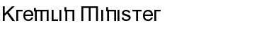 Download Kremlin Minister Regular Font Title Preview