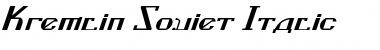 Download Kremlin Soviet Italic Kremlin Soviet Italic Font Title Preview