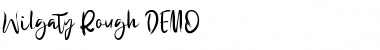 Download Wilgaty Rough DEMO Regular Font Title Preview