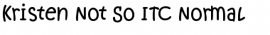Download KristenNotSoITC Normal Font Title Preview