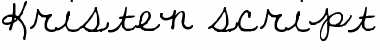 Download Kristen script alt alt Font Title Preview