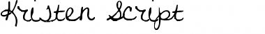 Download Kristen Script script Font Title Preview