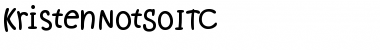 Download KristenNotSoITC Roman Font Title Preview