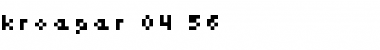 Download kroeger 04_56 Regular Font Title Preview