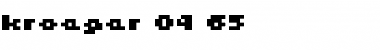 Download kroeger 04_65 Regular Font Title Preview
