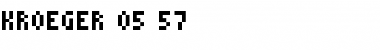 Download kroeger 05_57 Regular Font Title Preview
