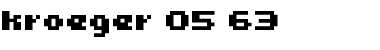 Download kroeger 05_63 Regular Font Title Preview