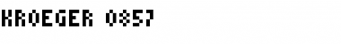 Download kroeger 0857 Regular Font Title Preview