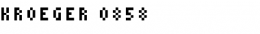 Download kroeger 0858 Regular Font Title Preview