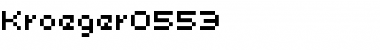 Download kroeger 05_53 Regular Font Title Preview