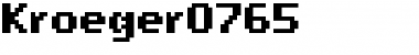 Download kroeger 07_65 Regular Font Title Preview