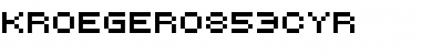 Download kroeger0853cyr Regular Font Title Preview