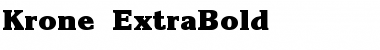 Download Krone ExtraBold Font Title Preview