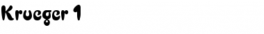 Download Krueger 1 Regular Font Title Preview