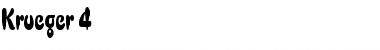 Download Krueger 4 Regular Font Title Preview