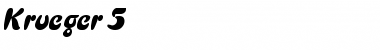 Download Krueger 5 Italic Font Title Preview