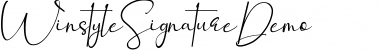 Download Winstyle Signature Demo Regular Font Title Preview