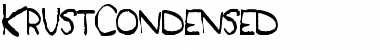 Download KrustCondensed Regular Font Title Preview