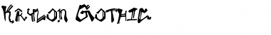 Download Krylon Gothic Font Title Preview