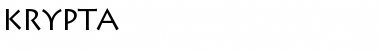 Download Krypta Regular Font Title Preview