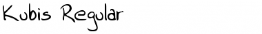 Download Kubis Regular Font Title Preview