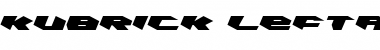 Download Kubrick Leftalic Leftalic Font Title Preview