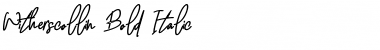 Download Witherscollin Bold Italic Font Title Preview