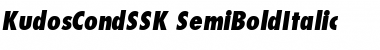 Download KudosCondSSK SemiBoldItalic Font