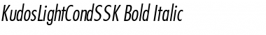 Download KudosLightCondSSK Bold Italic Font Title Preview