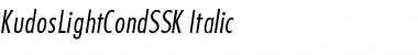 Download KudosLightCondSSK Italic Font Title Preview