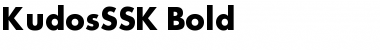 Download KudosSSK Bold Font Title Preview