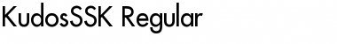 Download KudosSSK Regular Font Title Preview