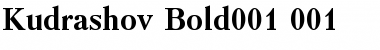 Download Kudrashov Bold Font Title Preview