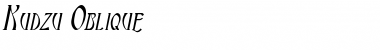 Download Kudzu Oblique Font Title Preview