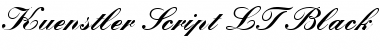 Download KuenstlerScript LT Medium Bold Font Title Preview