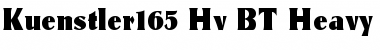 Download Kuenstler165 Hv BT Heavy Font Title Preview