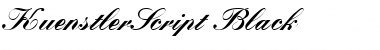 Download KuenstlerScript Black Font Title Preview