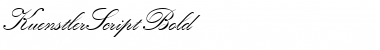 Download KuenstlerScript BoldItalic Font Title Preview